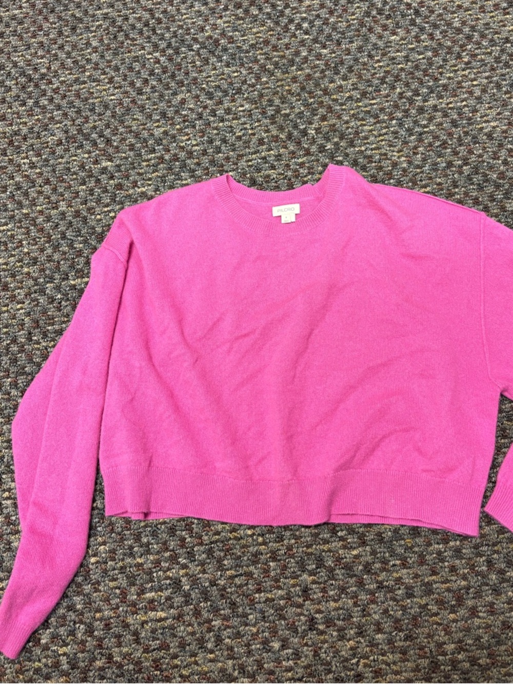 Anthropologie Pilcro Women's Hot Pink Crewneck Sweater - Picture 4 of 4